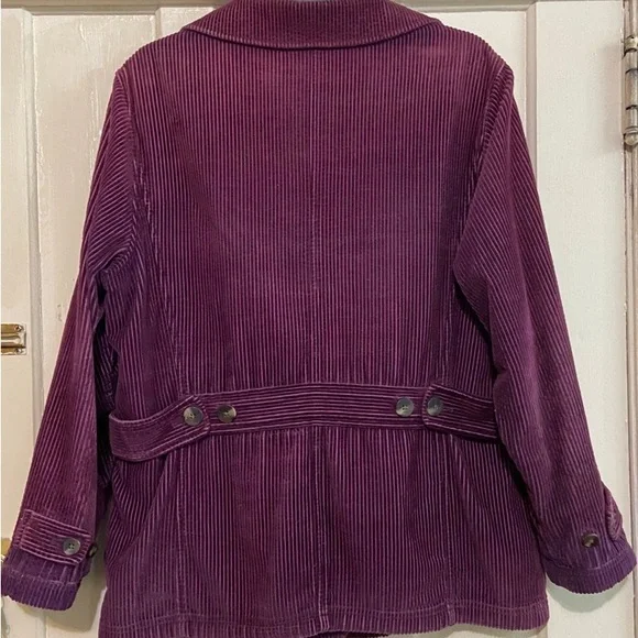 L.L.Bean‎ women’s vintage corduroy purple jacket size Medium P - Picture 8 of 11
